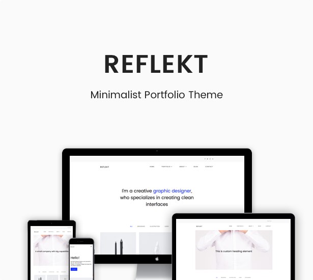 Reflekt - Minimalist Portfolio Theme - 1